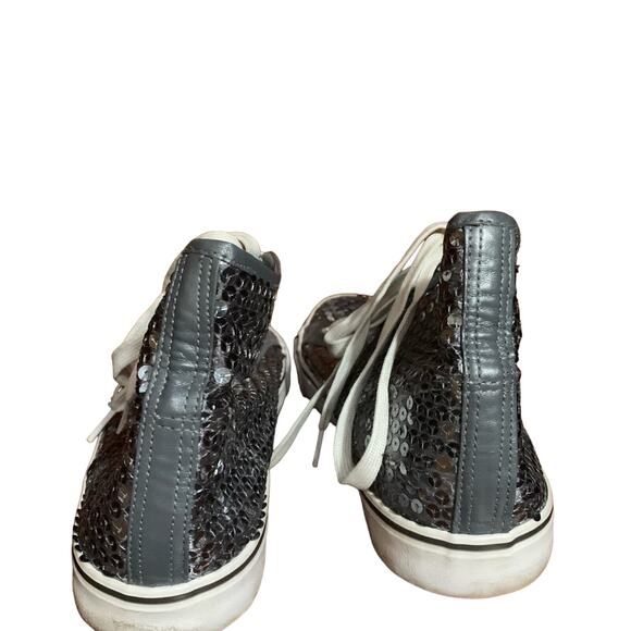 Balera women’s high top silver sequined dance sneakers size 8 - Picture 3 of 12